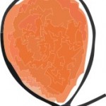 balão laranja