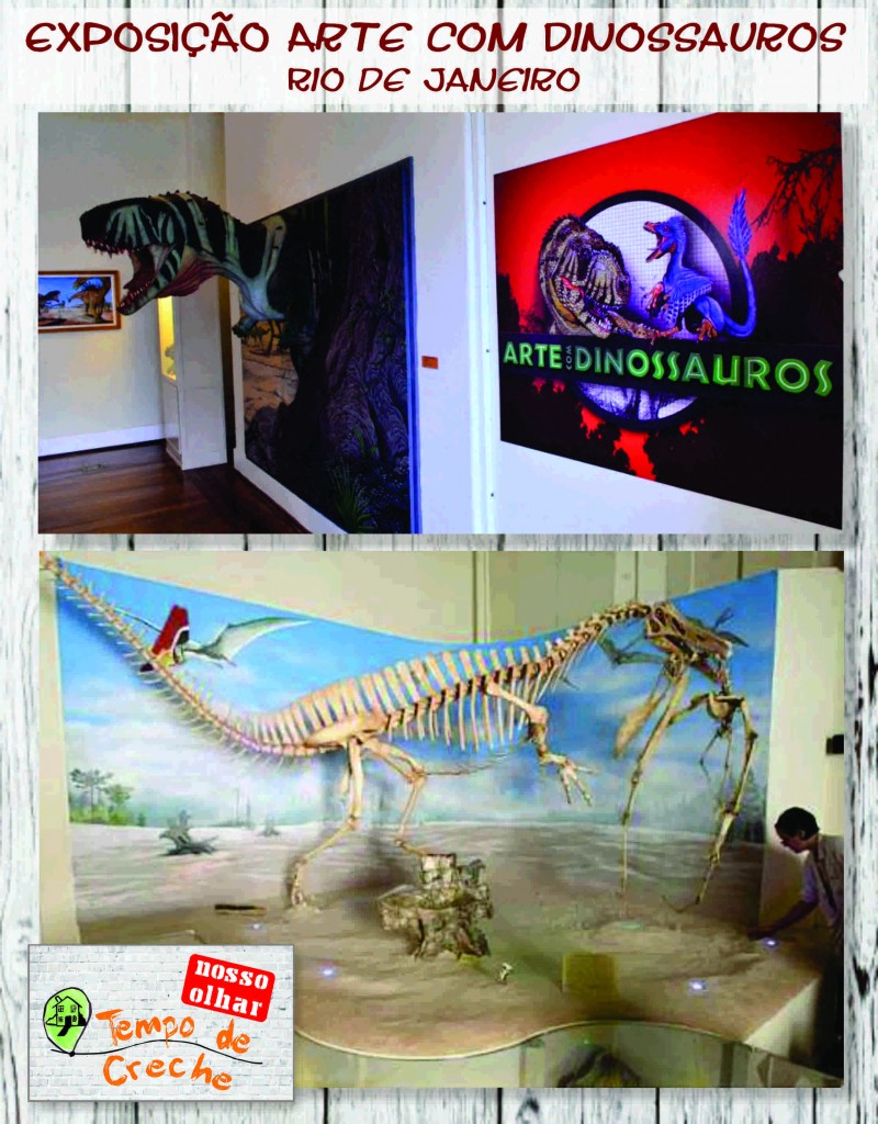 exposição Arte com Dinossauros