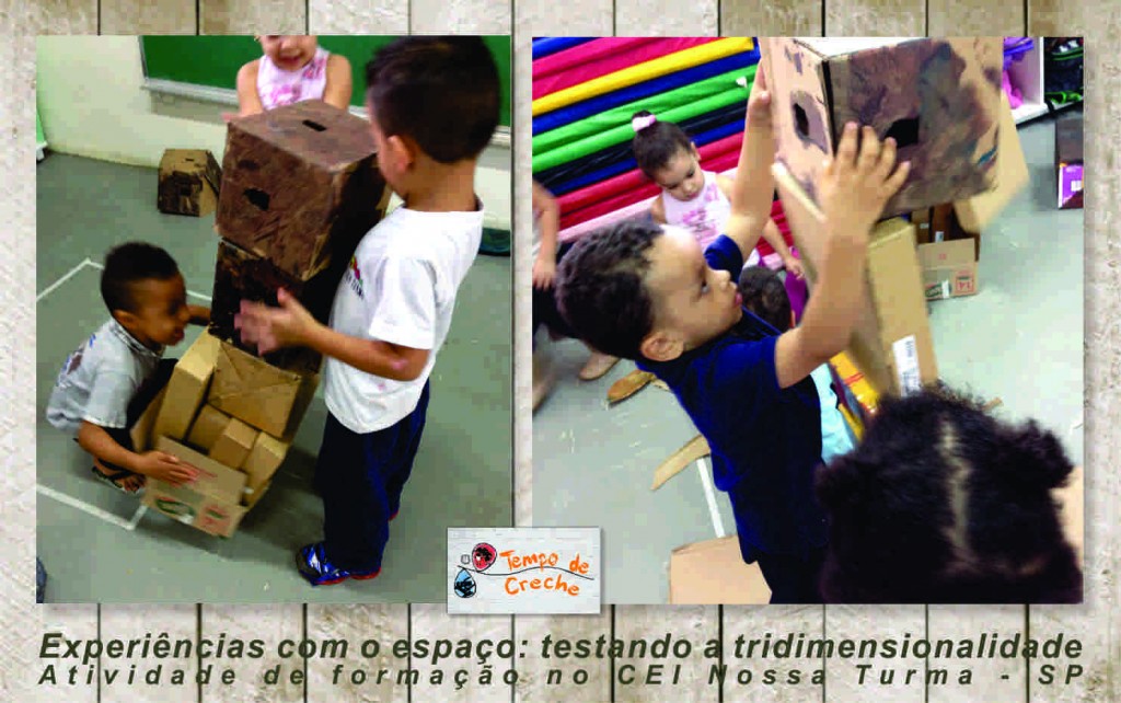 Atividade Experiências com o espaço - construção