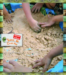 brincadeira com areia