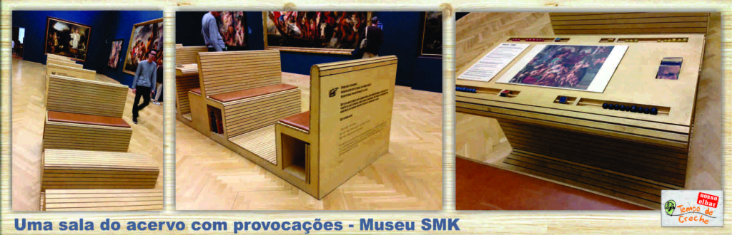 sala interativa do acervo do museu SMK