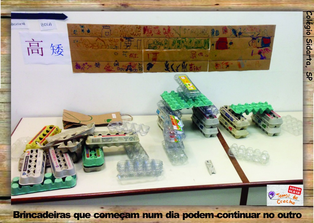 Brincaeiras com caixas de ovos