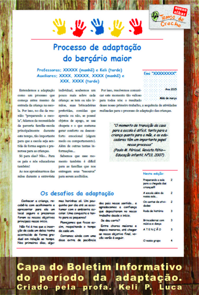 boletim informativo adaptação professora Keli