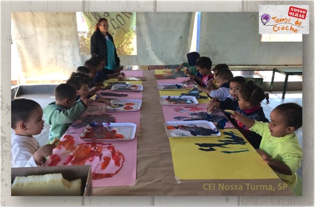 espaço organizado para pintura