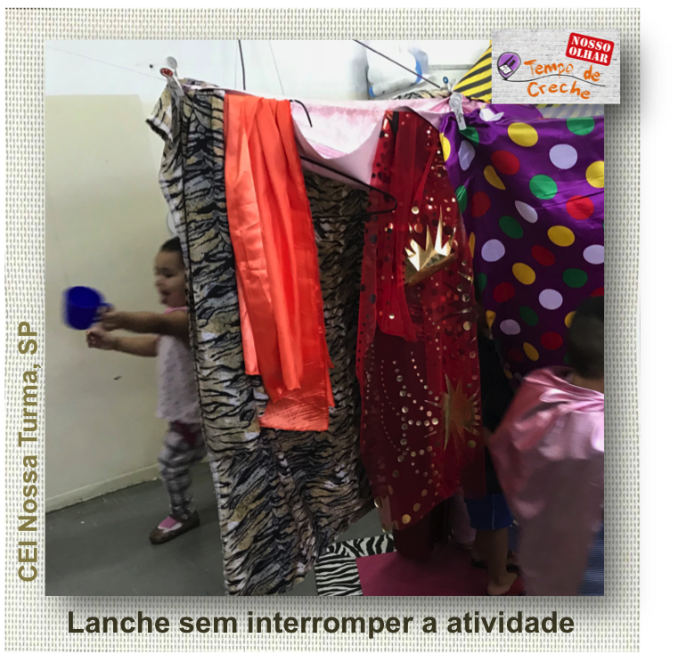 lanche sem interromper a atividade