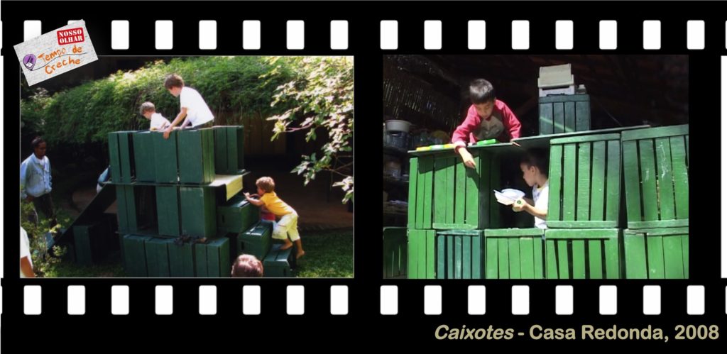 Crianças e as brincadeiras de construção: construindo fora para edificar dentro 9 casa redonda caixotes 2