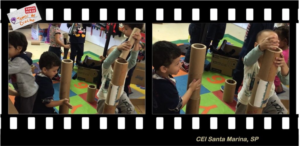 Crianças e as brincadeiras de construção: construindo fora para edificar dentro 5 construção CEI Santa Marina