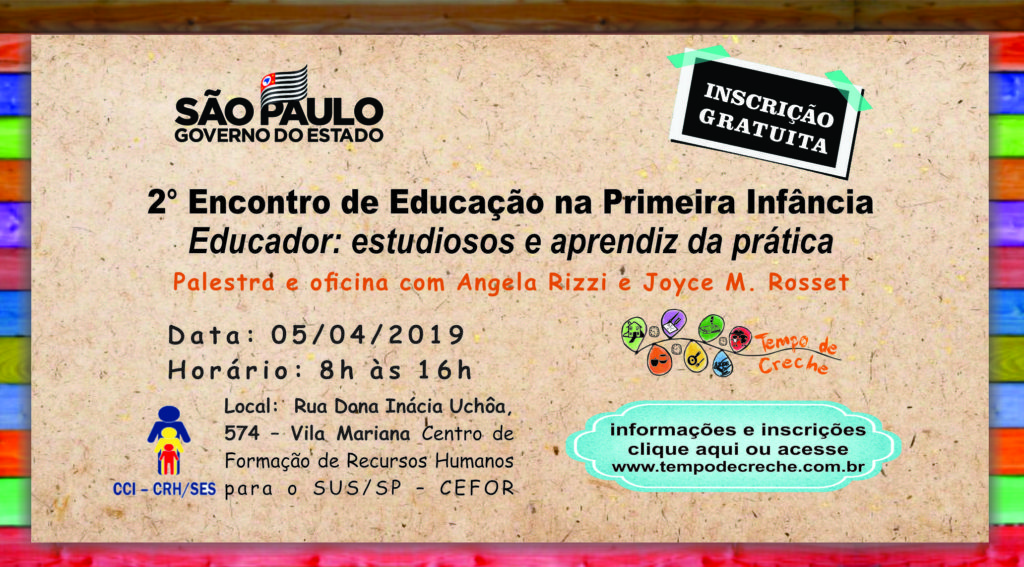Segundo encontro de educação na primeira infância