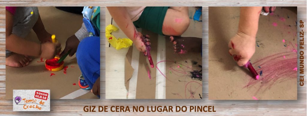 pintura com giz de cera