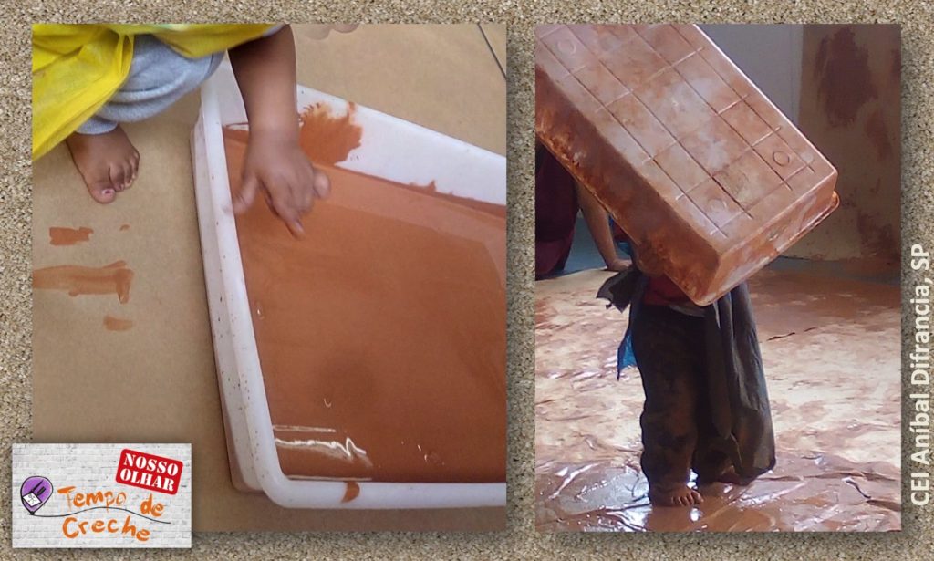 brincadeira com argila