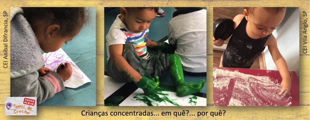 crianças concentradas