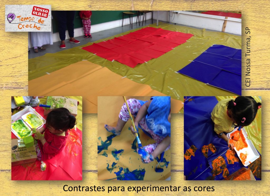 experimentação das cores