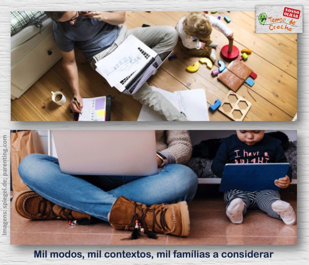 trabalho em casa com crianças