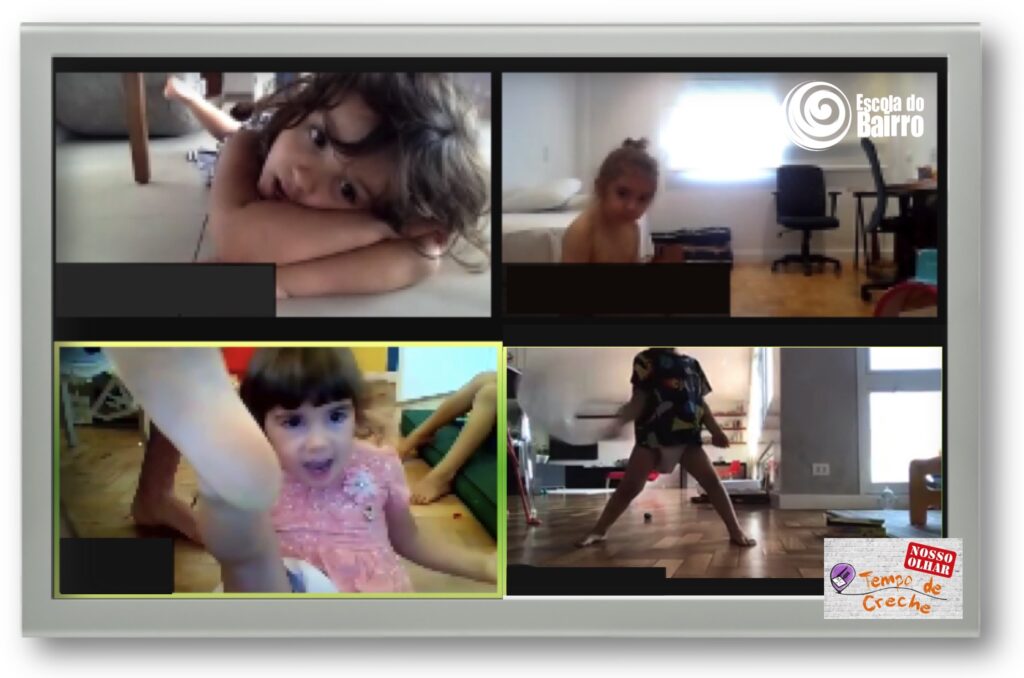 crianças na educação infantil online